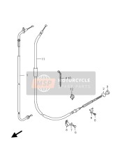 5881007E10, Cable, Brake Lock, Suzuki, 0